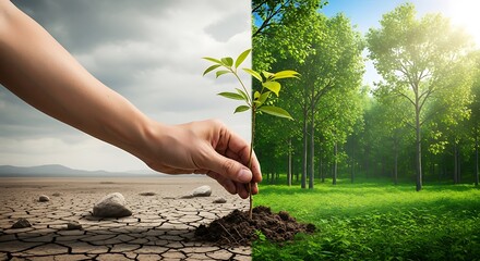 Transforming Barren Lands into Vibrant Green Ecosystems for a Sustainable Future