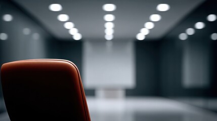 Modern corporate conference room with professional interior design, advanced technology, spacious workspace, and seating for meetings, presentations, and training sessions