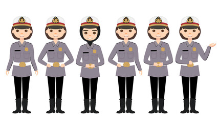 police vector illustration