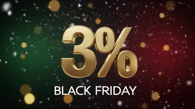 Black Friday Small Discount Sale: Winter Wonderland Snowflake Holiday Promotion