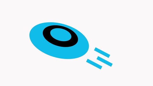 frisbee icon animation   simple flat