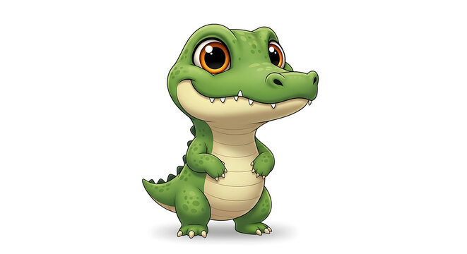 cute baby alligator drawing