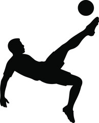 football player silhouette vector