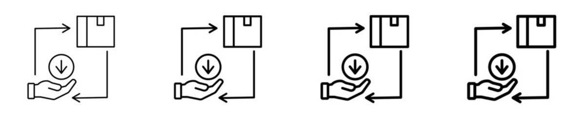 Supply And Demand  Icon Set Different Style Collection
