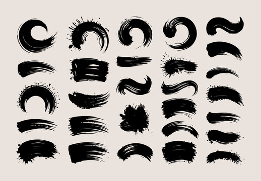 Brush Strokes Layout