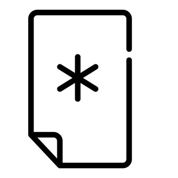 math Line Icon