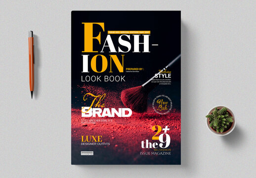 Fashion Look Book Cover Design Template