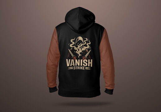 Vanish Strike Ninja Hoodie Graphic Design Template