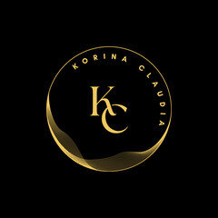 gold coin with dollar sign, zodiac sign KC, zodiac sign leo
KC logo, KC letter