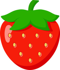 vector illustration of a strawberry