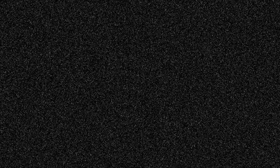 A black background created in Photoshop using the filter tool Pixelate, mezzotint, type set to coarsedots to create a glittery pattern that fills the background.