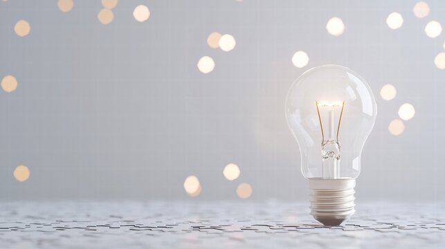 lightbulb brainstorming strategy development collaboration Lightbulb puzzle pieces coming together, symbolizing collaborative problem solving, teamwork and synergy. - Powered by Adobe