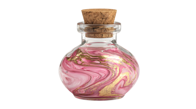 Enchanted Liquid in Square Glass Bottle