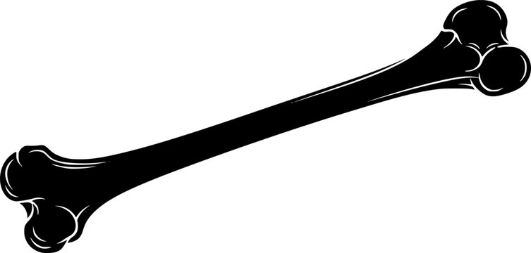  black bone silhouette, vector