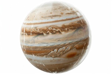 Celestial Majesty: Jupiter, the largest planet in our solar system, glows with swirling atmospheric patterns and the iconic Great Red Spot. A visual representation of cosmic grandeur.