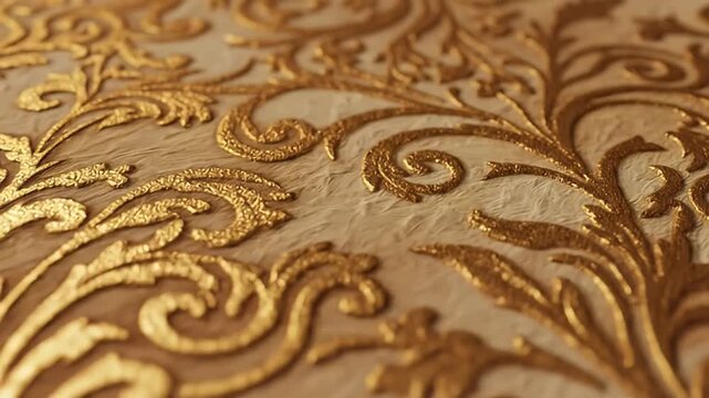 Close up of ornate pattern on surface