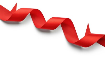 Vibrant Red Ribbon Celebrating Special Occasions and Gifts