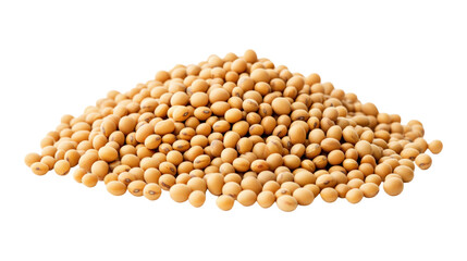 A pile of yellow soybeans