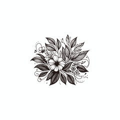 Flower logo vector icon illustration