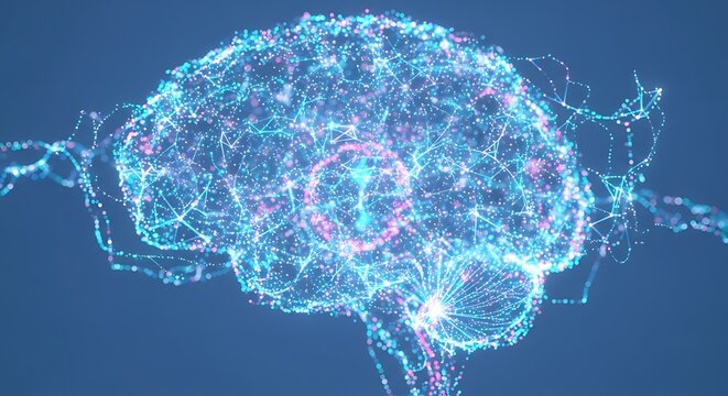 Digital Brain with Neural Network Connections