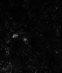 Dust and scratches design. Aged photo editor layer. Black grunge abstract background. Copy space.