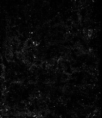 Dust and scratches design. Aged photo editor layer. Black grunge abstract background. Copy space.