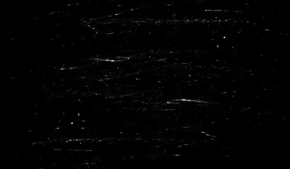 Dust and scratches design. Aged photo editor layer. Black grunge abstract background. Copy space.