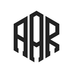 AAR Logo Design. Initial Letter AAR Monogram Logo using Hexagon shape