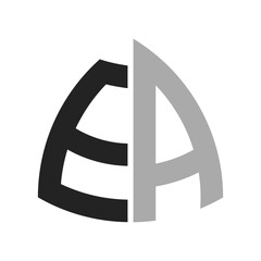 Modern Creative EA Logo Design. Letter EA Icon for any Business and Company