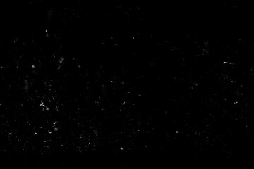 Dust and scratches design. Aged photo editor layer. Black grunge abstract background. Copy space.