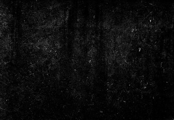 Dust and scratches design. Aged photo editor layer. Black grunge abstract background. Copy space.