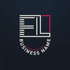 Letter FL Premium Logo Design, FL Modern Business Logo Design