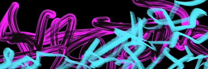 Abstract neon smoke cloud texture in turquoise and magenta, seamless grunge background, ideal for album art, vaporwave, retro-futuristic designs