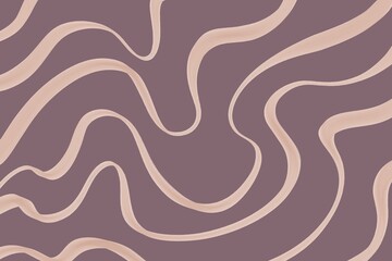 Soft mauve and cream abstract wavy line seamless pattern, calming organic flow texture in pastel tones, perfect for wellness branding, stationery, and feminine packaging