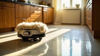 Indoor sliding screen of small robots