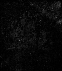 Dust and scratches design. Aged photo editor layer. Black grunge abstract background. Copy space.