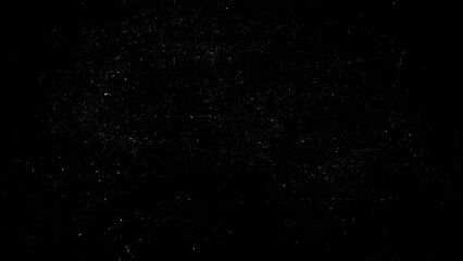 Dust and scratches design. Aged photo editor layer. Black grunge abstract background. Copy space.