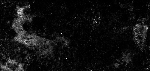 Dust and scratches design. Aged photo editor layer. Black grunge abstract background. Copy space.
