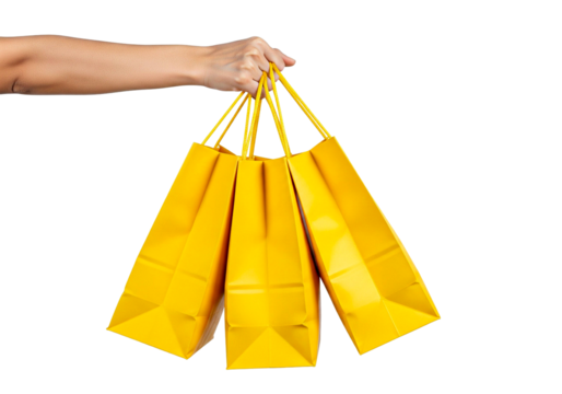 hand holding shopping bags - Powered by Adobe