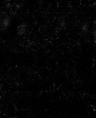 Dust and scratches design. Aged photo editor layer. Black grunge abstract background. Copy space.