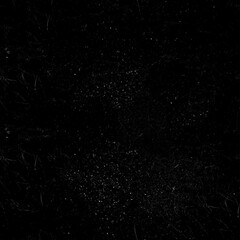 Dust and scratches design. Aged photo editor layer. Black grunge abstract background. Copy space.