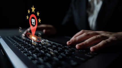 Local business ranking concept highlights brand visibility, location optimization, and customer engagement, helping companies attract nearby clients and improve reputation. Parse