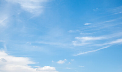 beautiful blue sky with clouds background