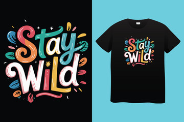 Transparent PNG available
Stay Wild Wander Often Compass T Shirt Design typography