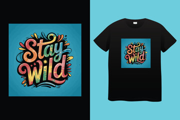 Transparent PNG available
Stay Wild Wander Often Compass T Shirt Design typography