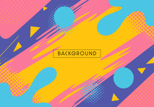 Colorful Geometric Abstract Background Design