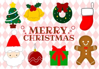 クリスマス素材｜定番デザイン8点セット