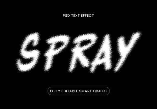 Spray Paint Text Effect