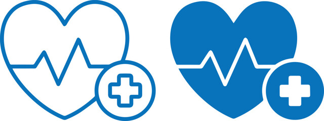 heartbeat make a heart symbol heart icon with a medical cross symbol inside heart,medical symbol,black and white,minimalist,silhouette,simple shapes