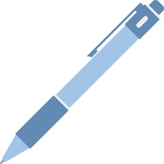 Vector illustration of a blue pen